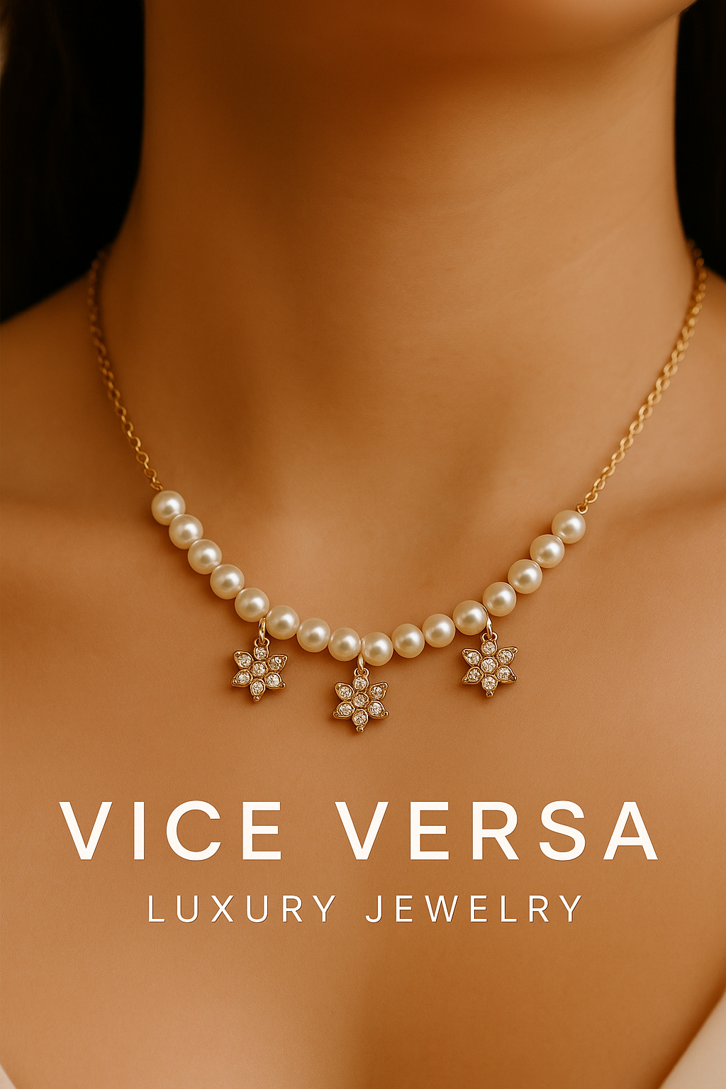 Pearls Gold Plated Necklace Gold Plated 24K