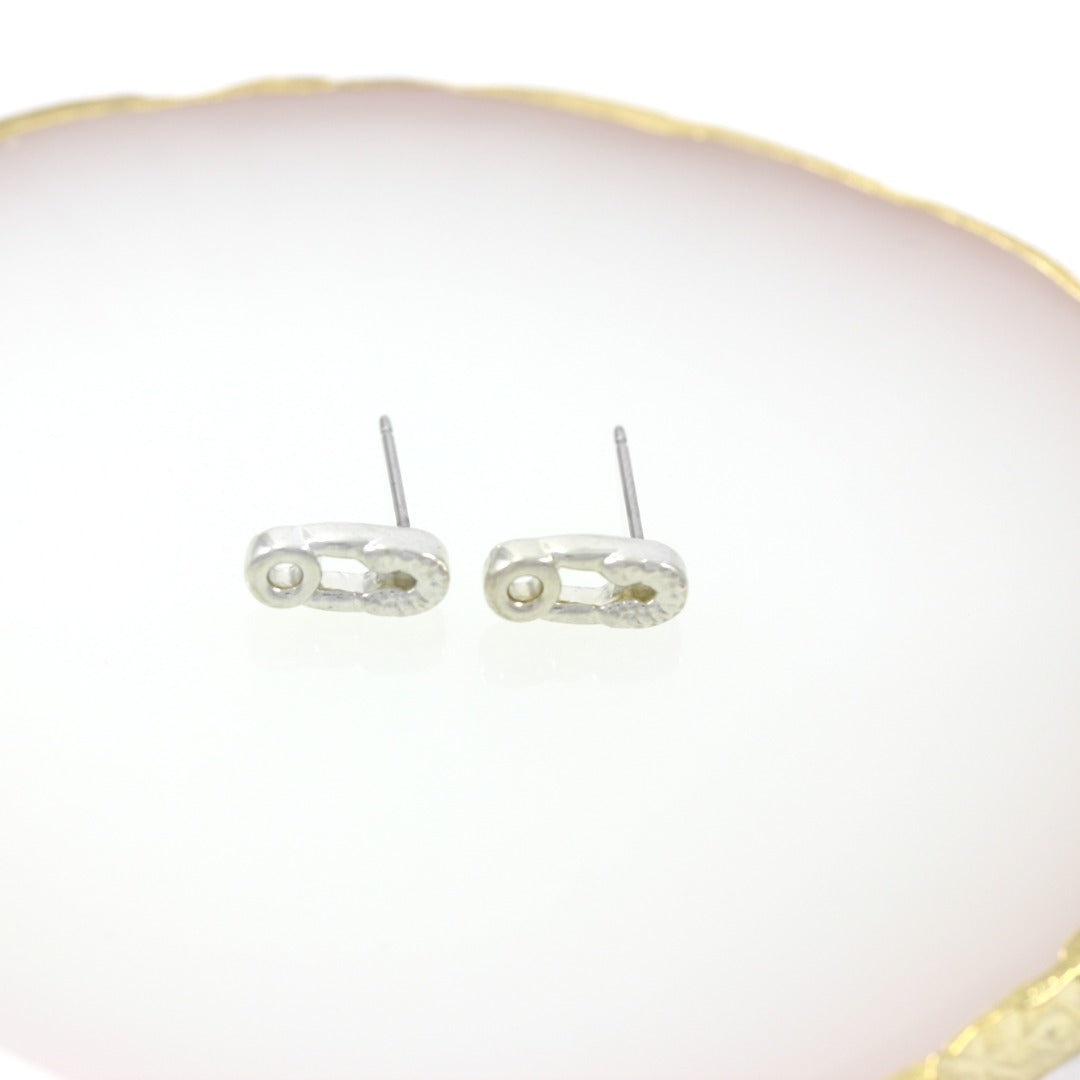 SILVER PLATED SMALL SANDALS EARRINGS