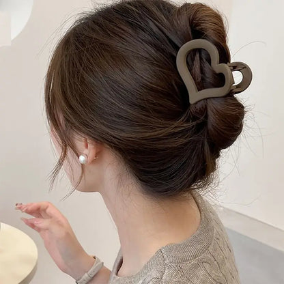 Love Heart Hollow Hair Claw