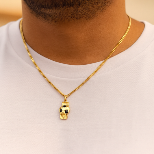 Soccer Men’s Chain God Plated 24K