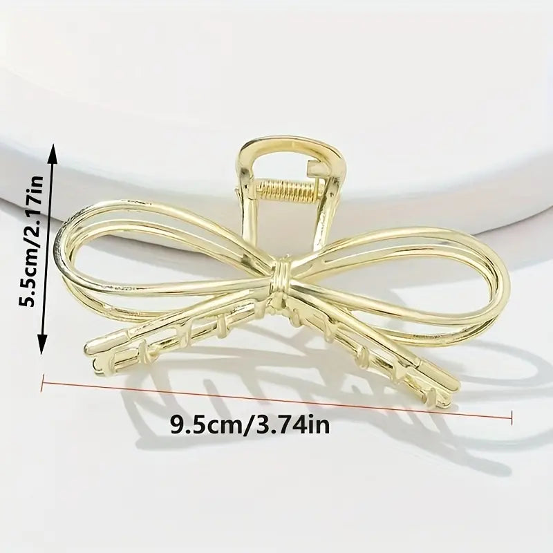 Gold Metal Shaped Hair Clip