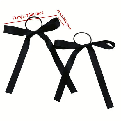 Satin Hair Bow Ties Ribbon Bowknot