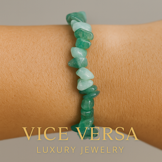 Elastic Women’s Irregular bracelet Natural Crystal