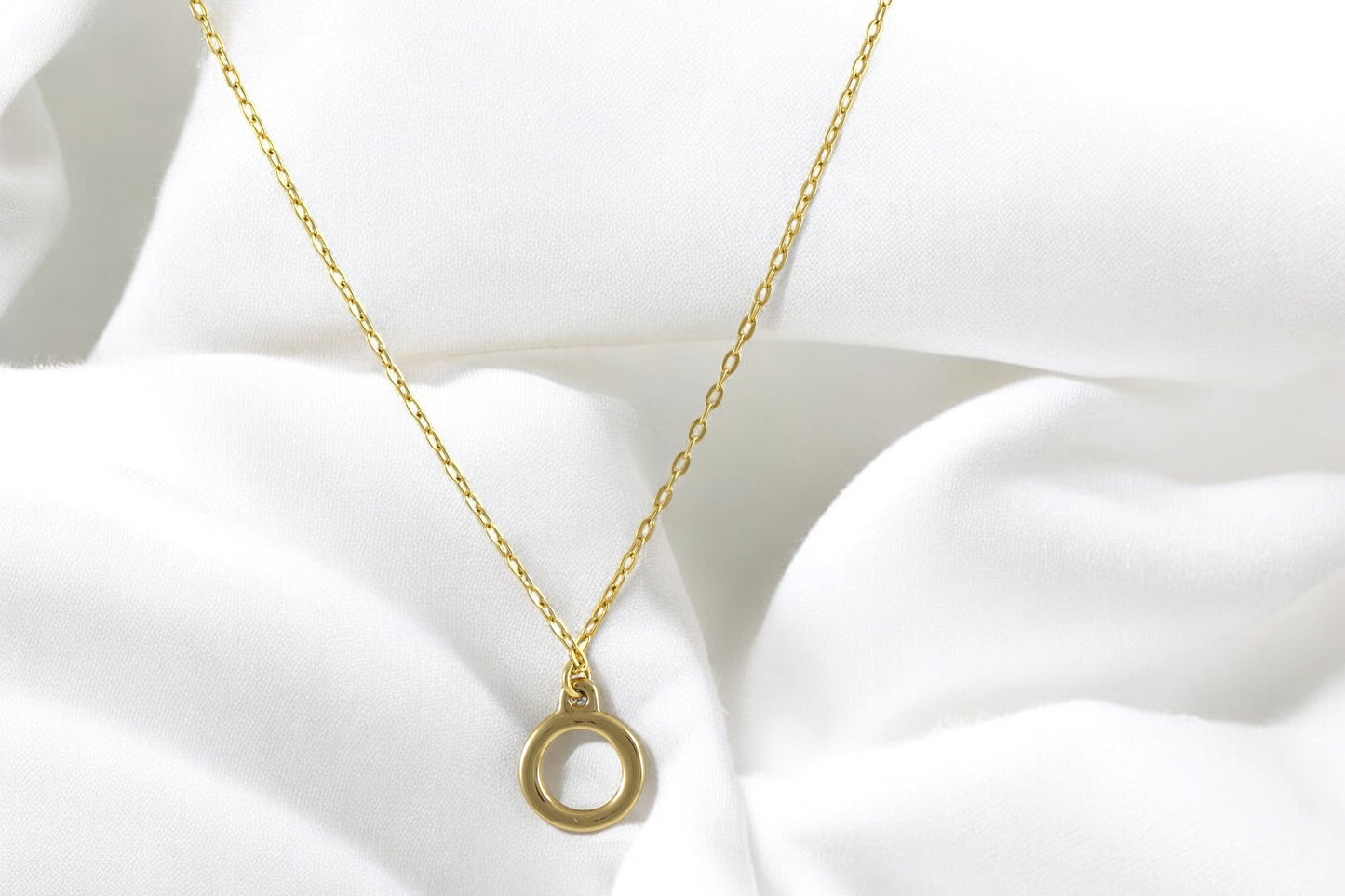 Delicate Gold Filled 18K Necklace Small Charm Different Styles