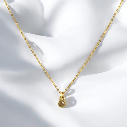 Delicate Gold Filled 18K Necklace Small Charm Different Styles
