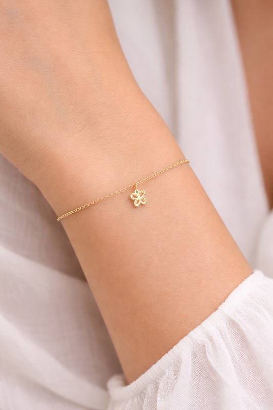 Women's Butterfly Bracelet Real Gold Plated 24K