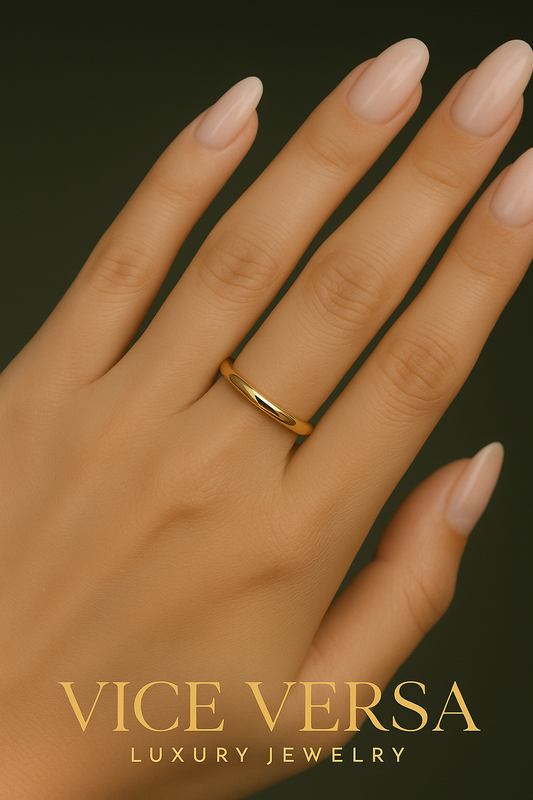 Gold plated  24k Simple Ring