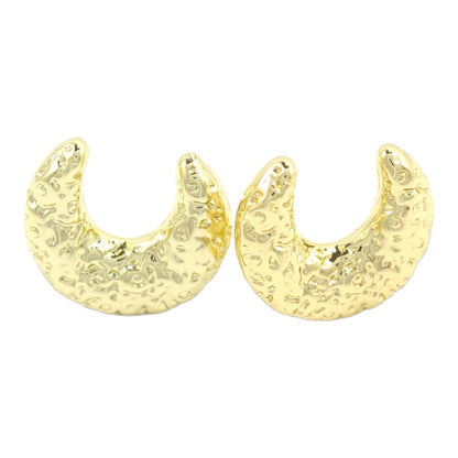 Moon Real Gold Plated Drop Earrings