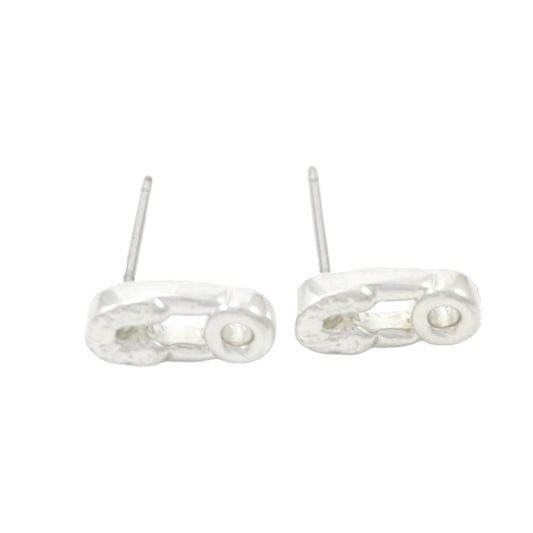 SILVER PLATED SMALL SANDALS EARRINGS