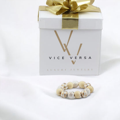 Christmas Bead Bracelet 16mm