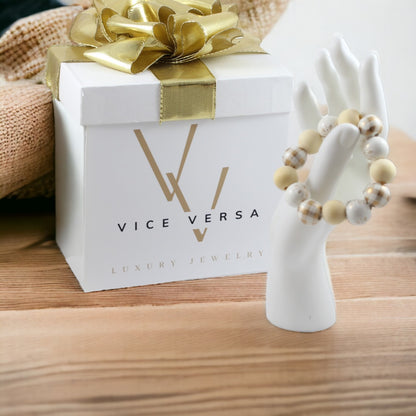 Christmas Bead Bracelet 16mm