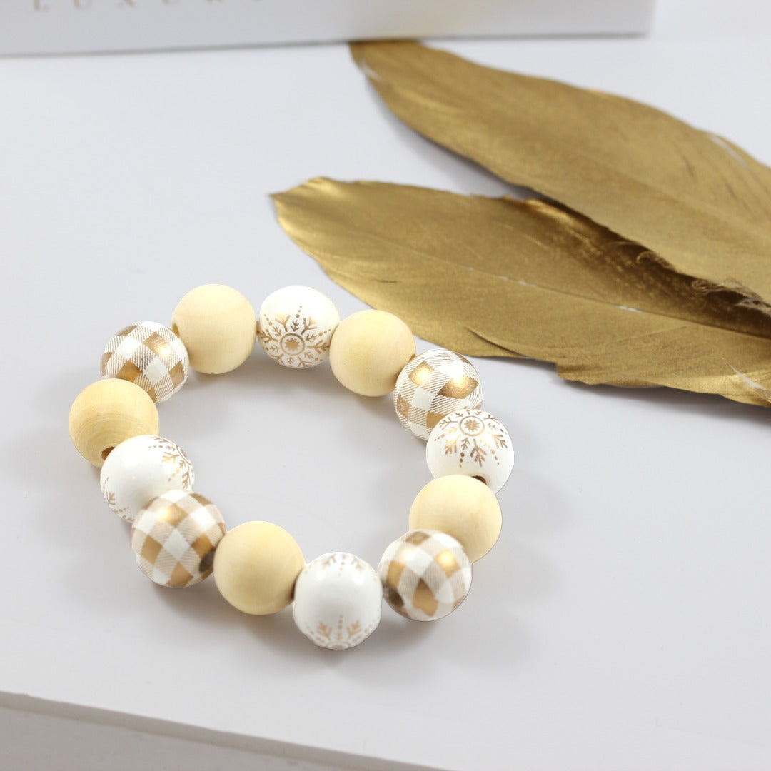 Christmas Bead Bracelet 16mm