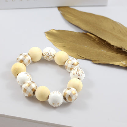Christmas Bead Bracelet 16mm