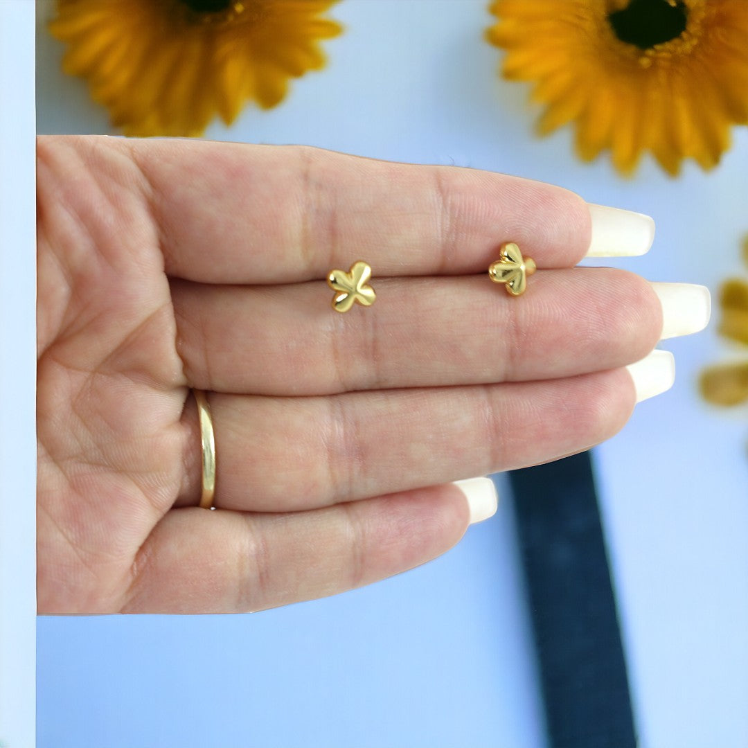 Little Stars Stud Earrings Gold plated  24K