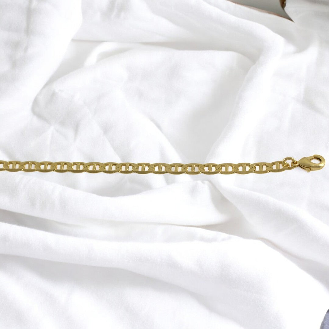 Cuban- Gucci & Mariner Bracelet Gold Filled  18K