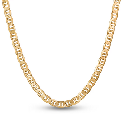 Gold Filled Gucci Chain 24" 3.8mm Necklace Real Gold Filled 18K