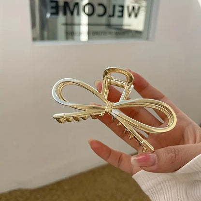 Gold Metal Shaped Hair Clip